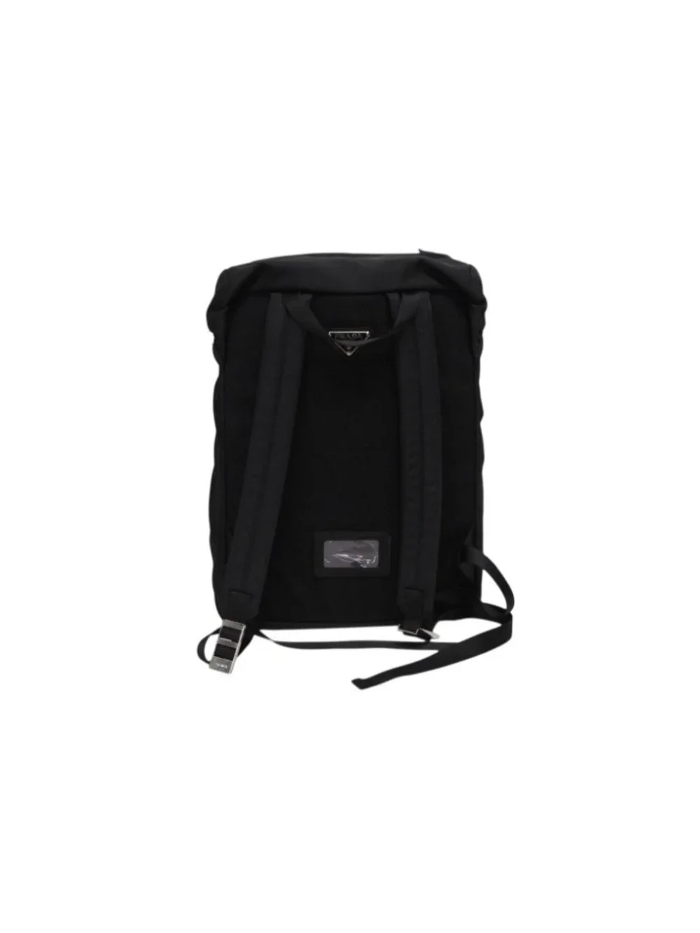Prada Re-Nylon Backpack Black Silver